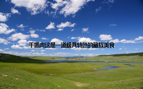 手抓肉这是一道极具特色的藏族美食